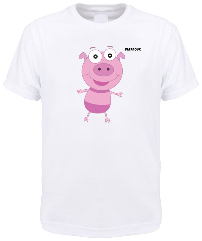 T-shirt enfant Cochon
