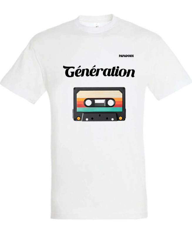 T-shirt Génération Cassette audio