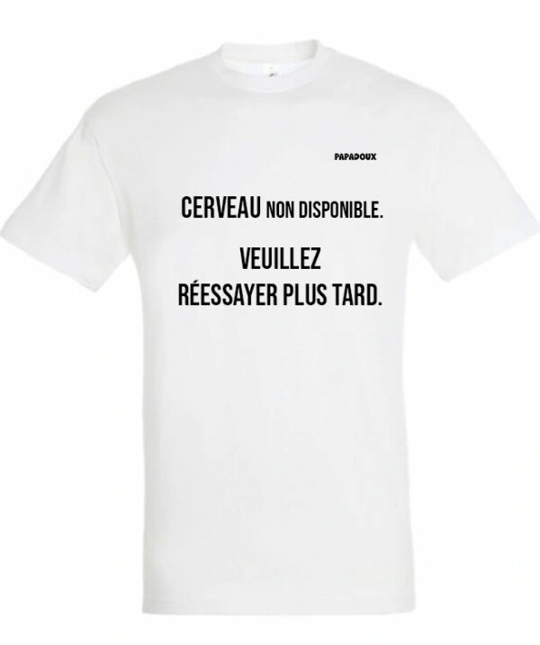 T-shirt Lettrage cerveau