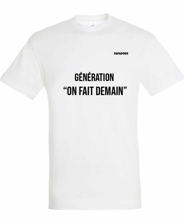 T-shirt Lettrage Demain