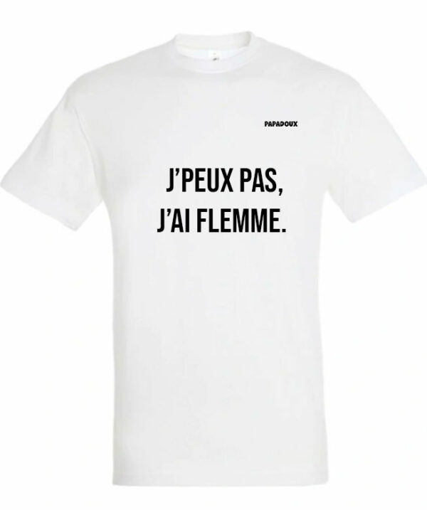 T-shirt Lettrage Flemme
