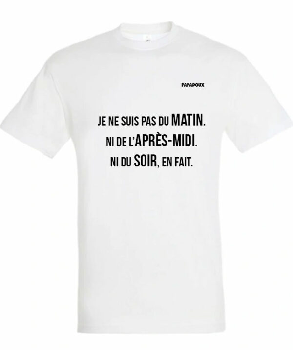 T-shirt Lettrage Matin