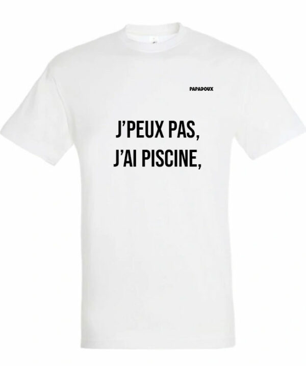 T-shirt Lettrage Piscine