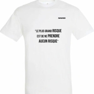 T-shirt Lettrage Risque