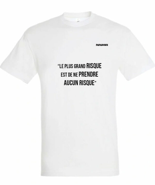 T-shirt Lettrage Risque