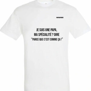 T-shirt Lettrage Spécialité
