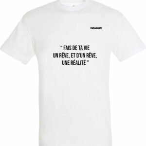 T-shirt Lettrage Vie